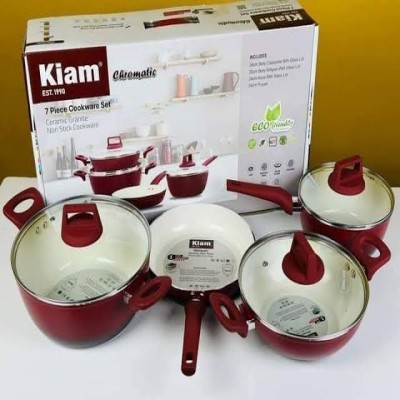 Kiam 7 Piece Ceramic Granite Non Stick Cookware Set