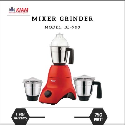 Kiam mixer grinder 750-w 1.5LTR BL 900