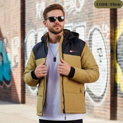 Men’s Insulated Export Hoodie Jackets Tommy(deep Yellow )-TH 06