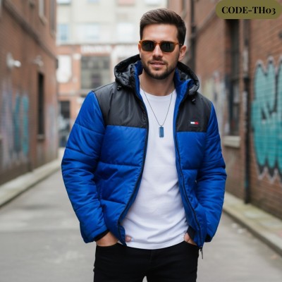 Men’s Insulated Export Hoodie Jackets Tommy(Royel Blue)-TH 03