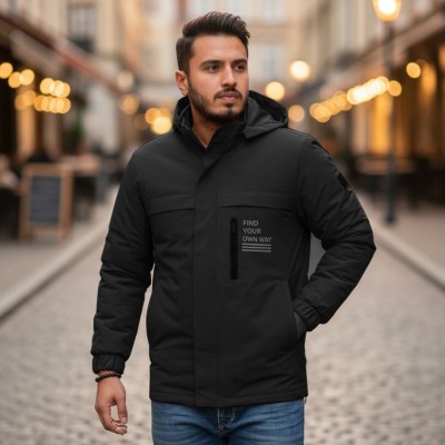 Premium Hoodie Padding Jacket (bl)
