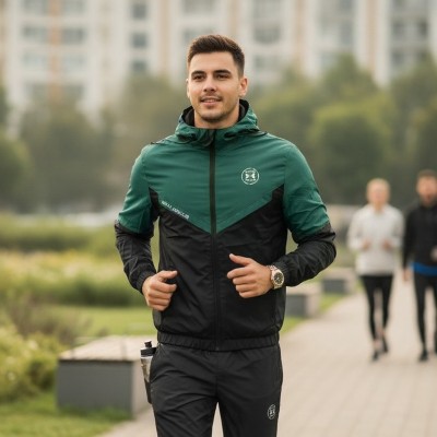 Men's New Premium HODIEE Jacket For winter 2025-26 ( NAVY &BLACK CONTRAST )