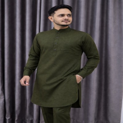 ঈদ ফরমাল কাবলি (কালার-অলিভ) - BR- 01