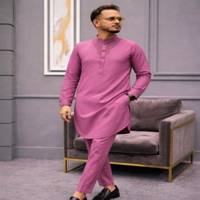 ঈদের প্রিমিয়াম পাকিস্তানি কাবলি সেট (কালার-বেবি পিঙ্ক)