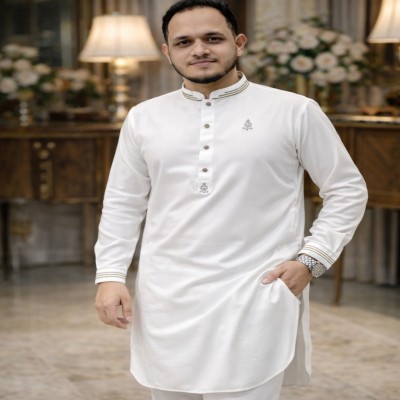 ঈদ প্রিমিয়াম লাক্সারি কাবলি সেট -White