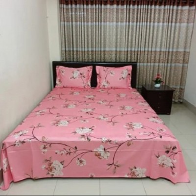 Luxury Twill Cotton Bedsheet King Size ( 3 pcs set) -BR-1