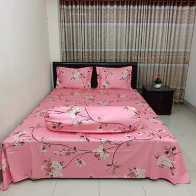 Luxury Twill Cotton Bedsheet King Size ( 4 pcs set)-BR-2