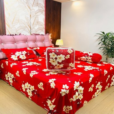 5 Pecs King Size Luxury Couple Comforter Set - 204