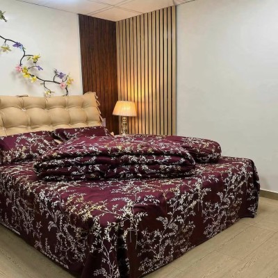 5 Pecs King Size Luxury Couple Comforter Set - 206