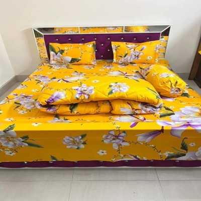 5 Pecs King Size Luxury Couple Comforter Set - 207