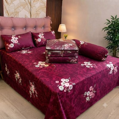 5 Pecs King Size Luxury Couple Comforter Set - 216