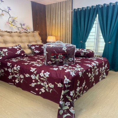 5 Pecs King Size Luxury Couple Comforter Set - 219