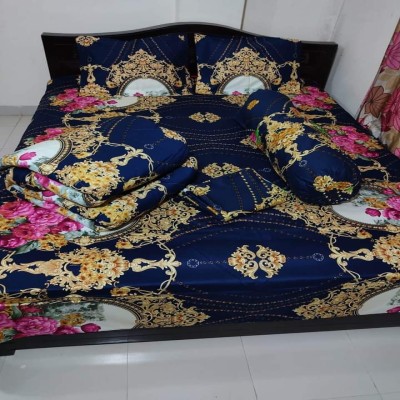 5 Pecs King Size Luxury Couple Comforter Set - 222